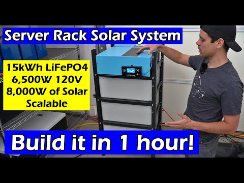 DIY Server Rack Solar Power System: 15kWh LiFePO4 + 8kW Solar + Serviceable + Scalable