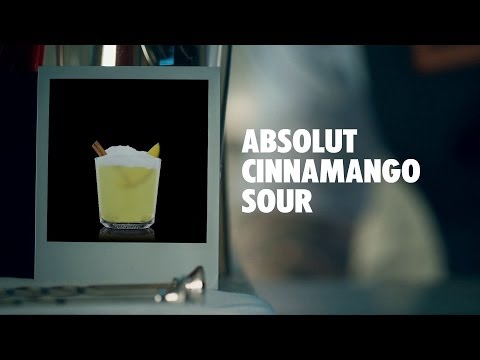 ABSOLUT CINNAMANGO SOUR DRINK RECIPE - HOW TO MIX