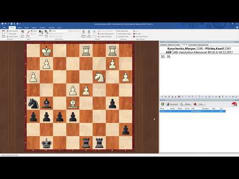 Vasylyshyn Memorial - runda 6 - Marian Kyrychenko (2190) vs FM Kamil Plichta  (2367)