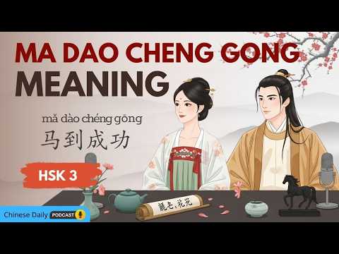 HSK 3 | Why Say "Ma Dao Cheng Gong"?Best 2026 Horse Year Greetings (马到成功) | Chinese daily podcast