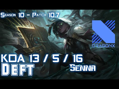 DRX Deft SENNA vs KALISTA ADC - Patch 10.7 KR Ranked