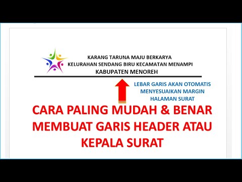 Cara Buat Garis Kop Surat Word