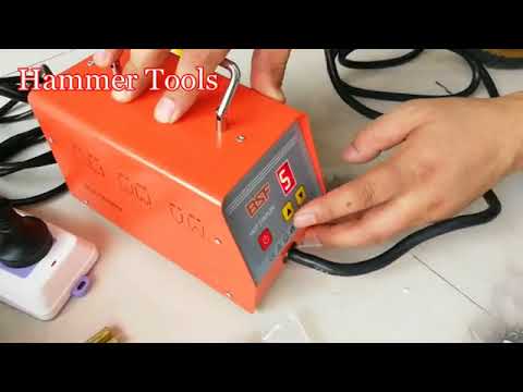 Demonstration of plastic welding machine