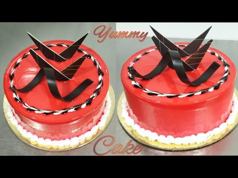 cake decorating ideas#yummy cake design#mostbeautifulcake#how to cake making#simple#birthday cake!