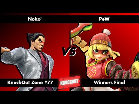 KnockOut Zone #77 - SSBU Winners Final - Noko' (Kazuya) vs PeW (Min Min)