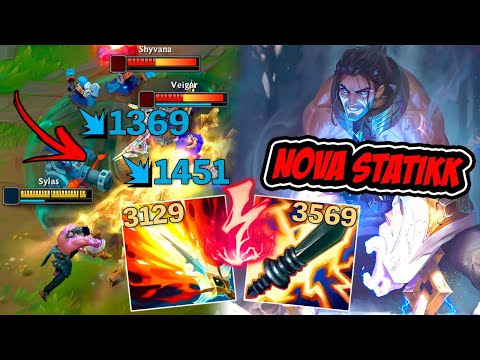 SYLAS AD E AP BUILD DE UM HIT COM A NOVA STATIKK É OP !! - LEAGUE OF LEGENDS