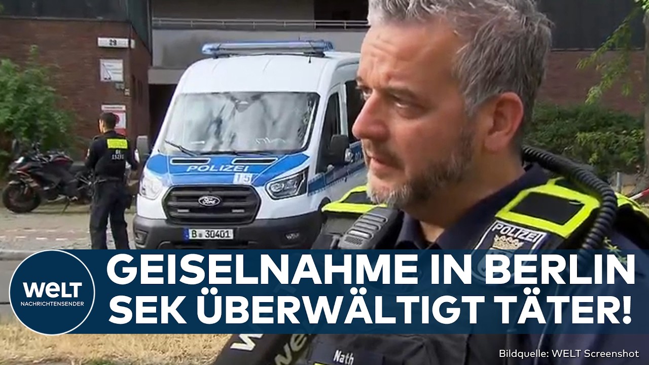 BERLIN: Zugriff vom SEK! Geiselnahme beendet! Täter überwältigt und Geisel in Sicherheit