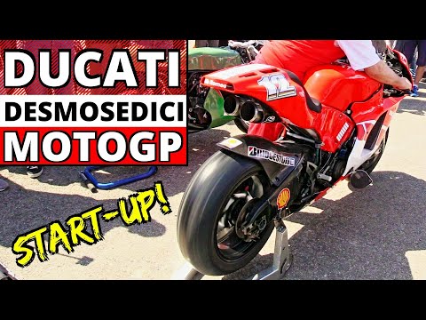 MotoGP Ducati Desmosedici GP4 ex Troy Bayliss - Engine Star-Up, Revvings & Exhaust Sound!