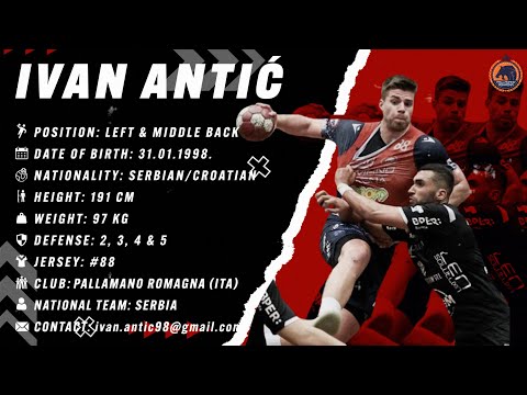 Ivan Antic - Left & Middle Back - Pallamano Romagna - Highlights - Handball - CV - 2022/23