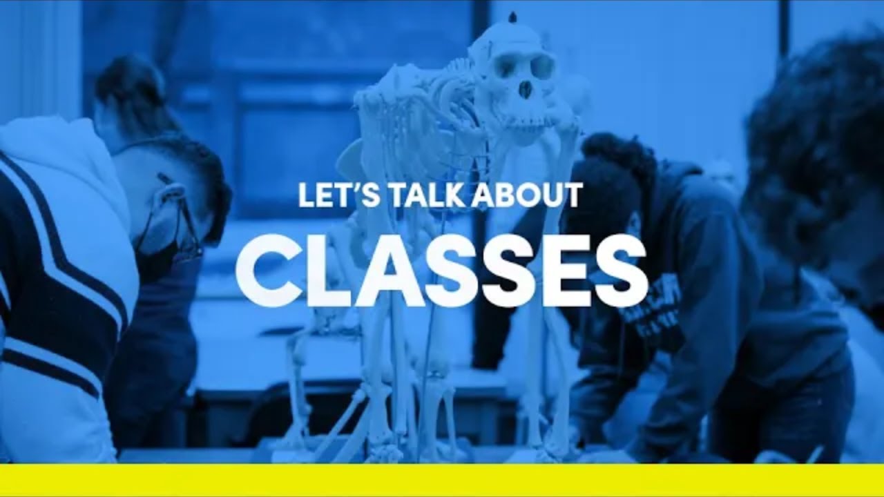 Video talks about student classroom experiences.