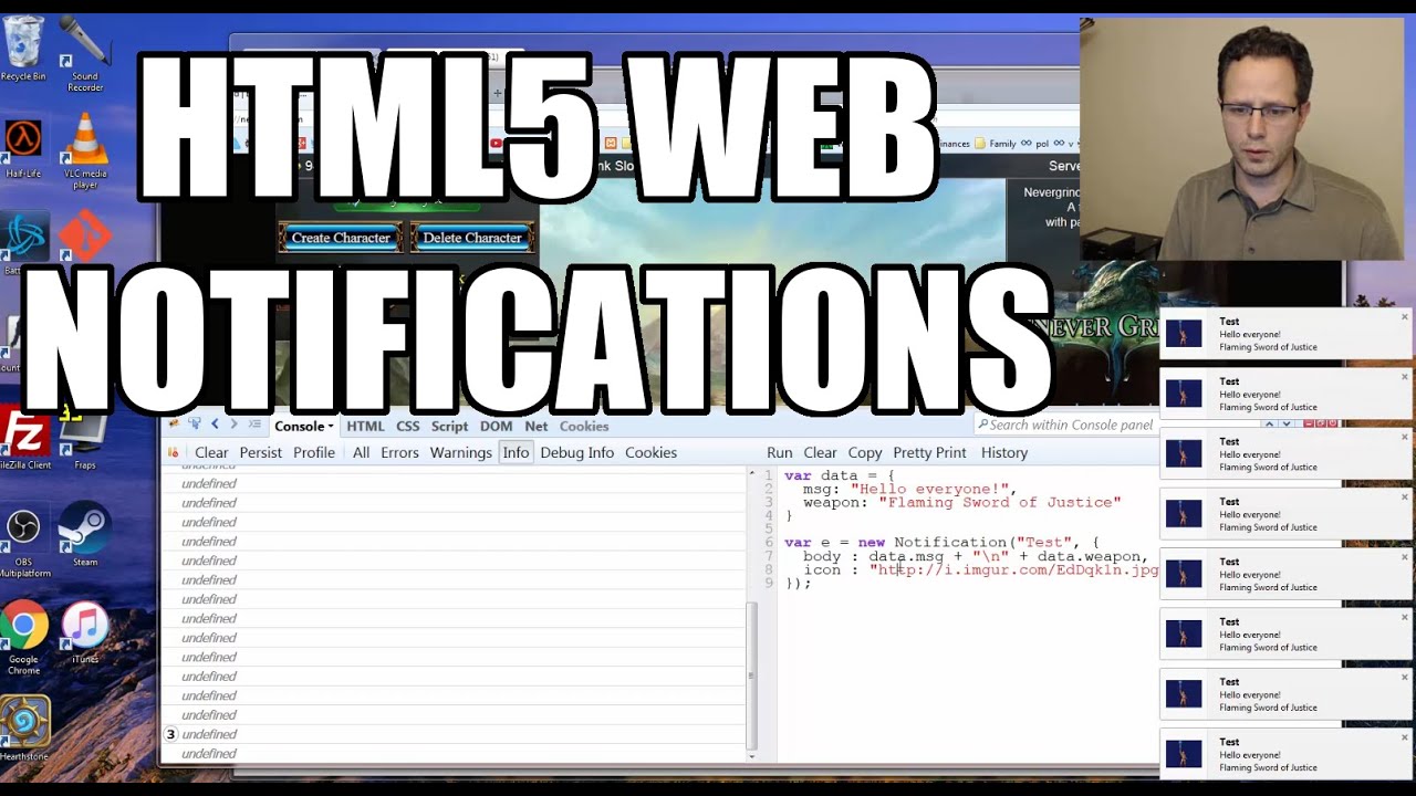 HTML5 Tutorial - Introduction to Web Notifications