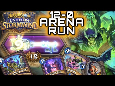 12-0 Zero Loss Warlock Couldn't Be Stopped! Hearthstone Arena, United in Stormwind