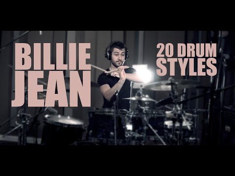 BILLIE JEAN - MICHAEL JACKSON - 20 DRUM STYLES | NIKOS VAFEIDIS