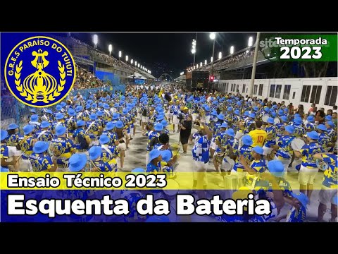 Paraíso do Tuiuti 2023 | Esquenta da bateria no Setor 1  - Ensaio Técnico | Samba ao vivo - #ET23