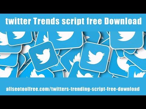 Twitter's Trending Topics Script - Free and Available for Download twitter Trends free script click