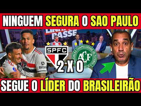 ESTREIA DE GALA! SÃO PAULO 2X0 CHAPECOENSE | TRICOLOR É LÍDIR ISOLADO! NOTICIAS DO SPFC HOJE