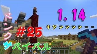 【ドンクサ女のマイクラ実況】1.14キタァァァァーーー【ドンクサバイバル＃25】