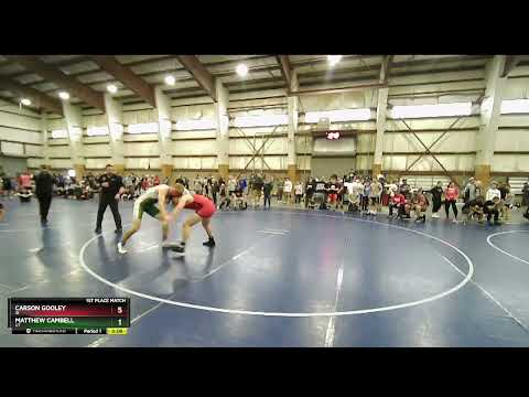 195 Lbs 1st Place Match - Carson Gooley, ID Vs Matthew Cambell, UT 6dfd