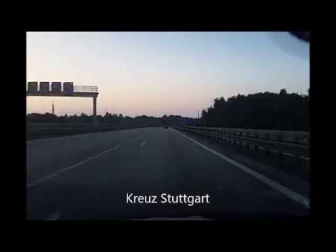 Zeitraffer Autobahn A5, A8, Tauernautobahn A10, Südutobahn A2. Karlsruhe - Klagenfurt