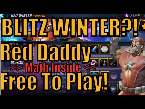 Red Guardian Milestone Event Math! FTP Friendly?? LOTS OF BLITZING! Marvel Strike Force