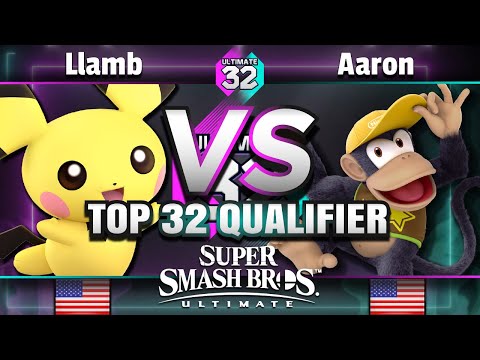 ULTIMATE 32 Top 32 Qualifier - Llamb (Pichu) vs. Aaron (Diddy Kong) - Smash Ultimate