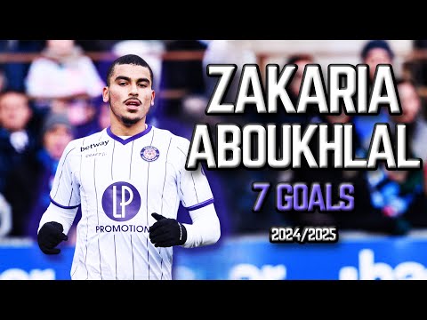 Zakaria Aboukhlal - All 7 Goals for FC Toulouse - 2024/2025