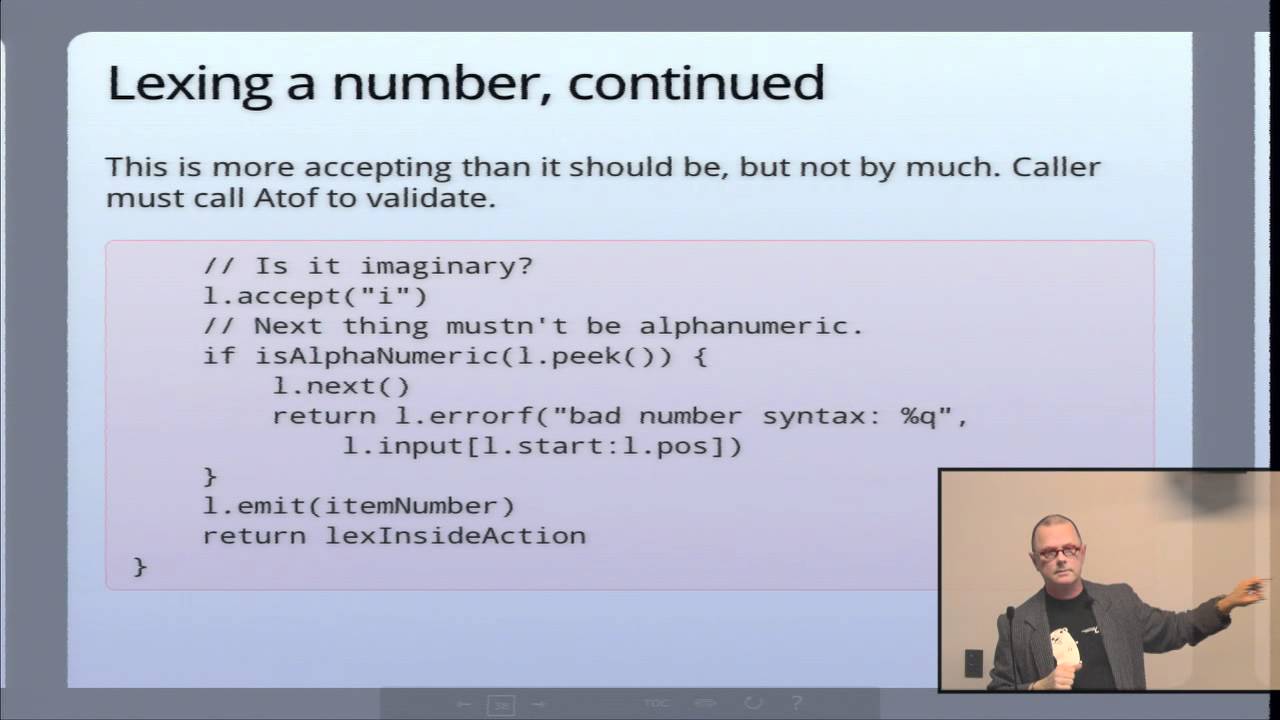 Lexical Scanning in Go - Rob Pike