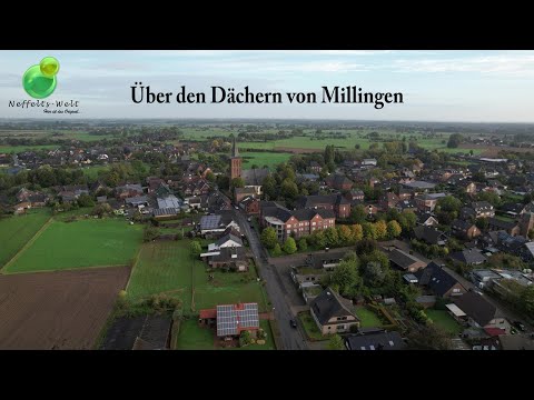 Rees - Millingen / Drohnenflug über den Dächern von #Millingen