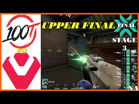 SENTINELS vs 100T | UPPER FINAL | HIGHLIGHTS | VCT Stage 3 NA Challengers Playoffs Day 3.