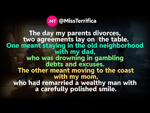 The day my parents divorces, two agreements lay on  the table...