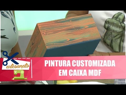 Aprenda a fazer pinturas customizadas em caixas de MDF com artesã Cuca Marques - 07/02/20