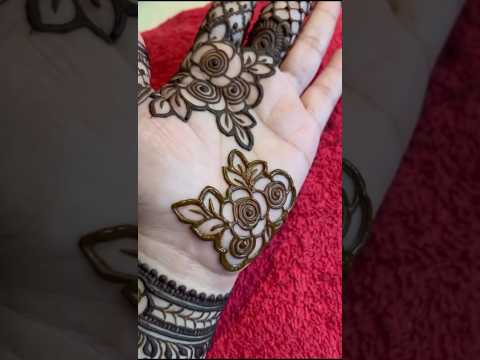 Flower mehndi design easy and simple #shorts #youtubeshorts #mehndi