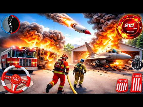 Fire Truck City Rescue Simulator 3D - US Emergency 911 Ambulance Driving - Android GamePlay