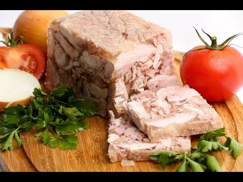 Сальтисон из свиной рульки от Луча. पोर्क अंगुली saltison. Pork knuckle saltison. 猪肘盐渍