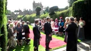 preview picture of video 'Eleanor Rae & Grant Robson Wedding Ceremony at Guthrie Castle'