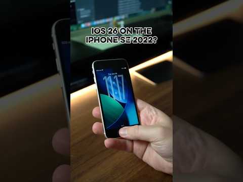 iOS 26 on the iPhone SE 2022! #shorts #ios26