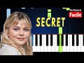 Louane Secret Tuto Piano Cover Instrumental Paroles