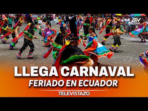 Carnaval en Los Ríos: desfile de carros alegóricos en Montalvo | Televistazo | Ecuavisa