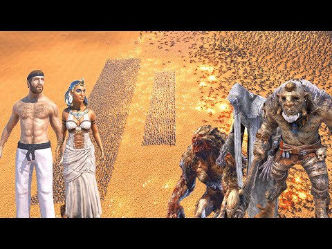 Can chunk norris & cleopatra  STOP 5,000,000 million monster !! Ultimate Epic Battle Simulator 2 |
