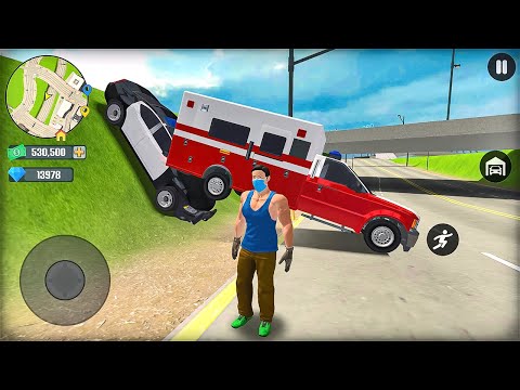 US Police Car & Ambulance Driving in Open World Game - Android Gameplay