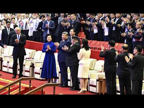 Xi Jinping watches artistic performance in Pyongyang during state visit to DPRK