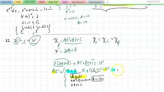 Math 2240 Section 4.4 Nonhomogeneous Equations The Method of Undetermined Coefficients