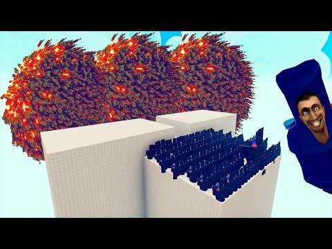 100x SKIBIDI TOILET POLICE + 1x GIANT vs EVERY GOD - Totally Accurate Battle Simulator TABS