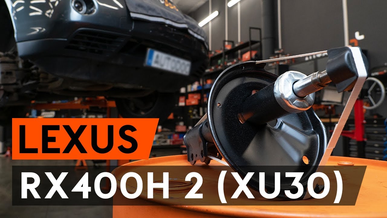 Kako zamenjati avtodel vzmetna noga (blazilnik) spredaj na avtu Lexus RX XU30 – vodnik menjave