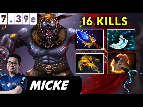Micke Ursa Safelane 16 Kills - Dota 2 Patch 7.39e Pro player Full Gameplay
