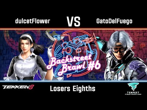 dulcetFlower (Jun) vs GatoDelFuego (Lee) - Tekken 8 Losers Eighths -  Backstreet Brawl #6