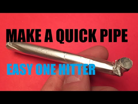 So stellen Sie eine selbstgemachte Tabakpfeife aus Aluminiumfolie her