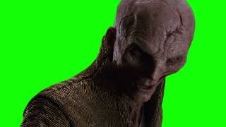 Snoke "take that ridiculous thing off" Star Wars The Last Jedi green screen