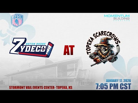 Baton Rouge Zydeco @Topeka Scarecrows (1/18/26)