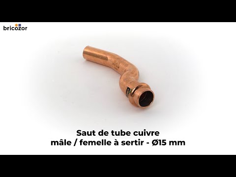 Saut de tube cuivre mâle / femelle à sertir VIEGA